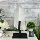 Clear Quartz Crystal Point on Rotating Base, 40.1 lbs & 18.4" Tall #3120CQ-008 - Brazil GemsBrazil GemsClear Quartz Crystal Point on Rotating Base, 40.1 lbs & 18.4" Tall #3120CQ-008Crystal Points3120CQ-008