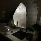 Clear Quartz Crystal Point on Rotating Base, 40.1 lbs & 18.4" Tall #3120CQ-008 - Brazil GemsBrazil GemsClear Quartz Crystal Point on Rotating Base, 40.1 lbs & 18.4" Tall #3120CQ-008Crystal Points3120CQ-008