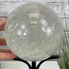Clear Quartz Sphere on a Metal Base 10.3 lbs & 11" Tall Model #5631-0012 by Brazil Gems - Brazil GemsBrazil GemsClear Quartz Sphere on a Metal Base 10.3 lbs & 11" Tall Model #5631-0012 by Brazil GemsSpheres5631-0012