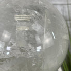 Clear Quartz Sphere on a Metal Base 10.3 lbs & 11" Tall Model #5631-0012 by Brazil Gems - Brazil GemsBrazil GemsClear Quartz Sphere on a Metal Base 10.3 lbs & 11" Tall Model #5631-0012 by Brazil GemsSpheres5631-0012