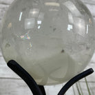 Clear Quartz Sphere on a Metal Base 10.3 lbs & 11" Tall Model #5631-0012 by Brazil Gems - Brazil GemsBrazil GemsClear Quartz Sphere on a Metal Base 10.3 lbs & 11" Tall Model #5631-0012 by Brazil GemsSpheres5631-0012