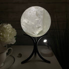 Clear Quartz Sphere on a Metal Base 10.3 lbs & 11" Tall Model #5631-0012 by Brazil Gems - Brazil GemsBrazil GemsClear Quartz Sphere on a Metal Base 10.3 lbs & 11" Tall Model #5631-0012 by Brazil GemsSpheres5631-0012