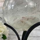 Clear Quartz Sphere on a Metal Base 10.3 lbs & 11" Tall Model #5631-0012 by Brazil Gems - Brazil GemsBrazil GemsClear Quartz Sphere on a Metal Base 10.3 lbs & 11" Tall Model #5631-0012 by Brazil GemsSpheres5631-0012