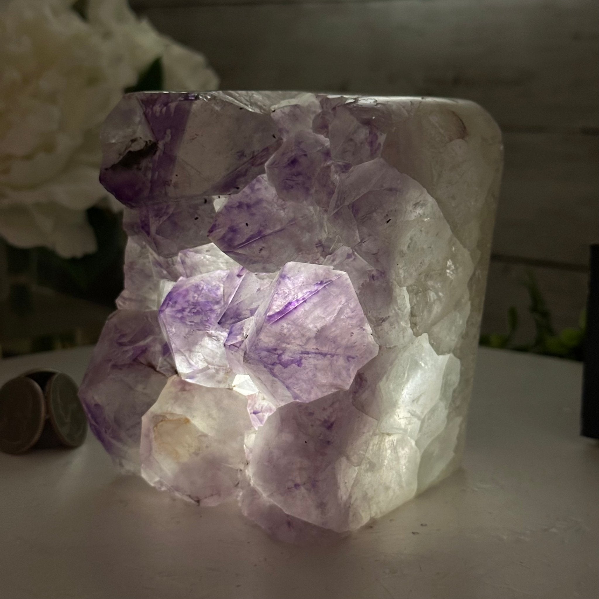 Drusy Amethyst Night Light 4 lbs & 4.4" Tall #5800AM-012 - Brazil GemsBrazil GemsDrusy Amethyst Night Light 4 lbs & 4.4" Tall #5800AM-012Night Lights5800AM-012