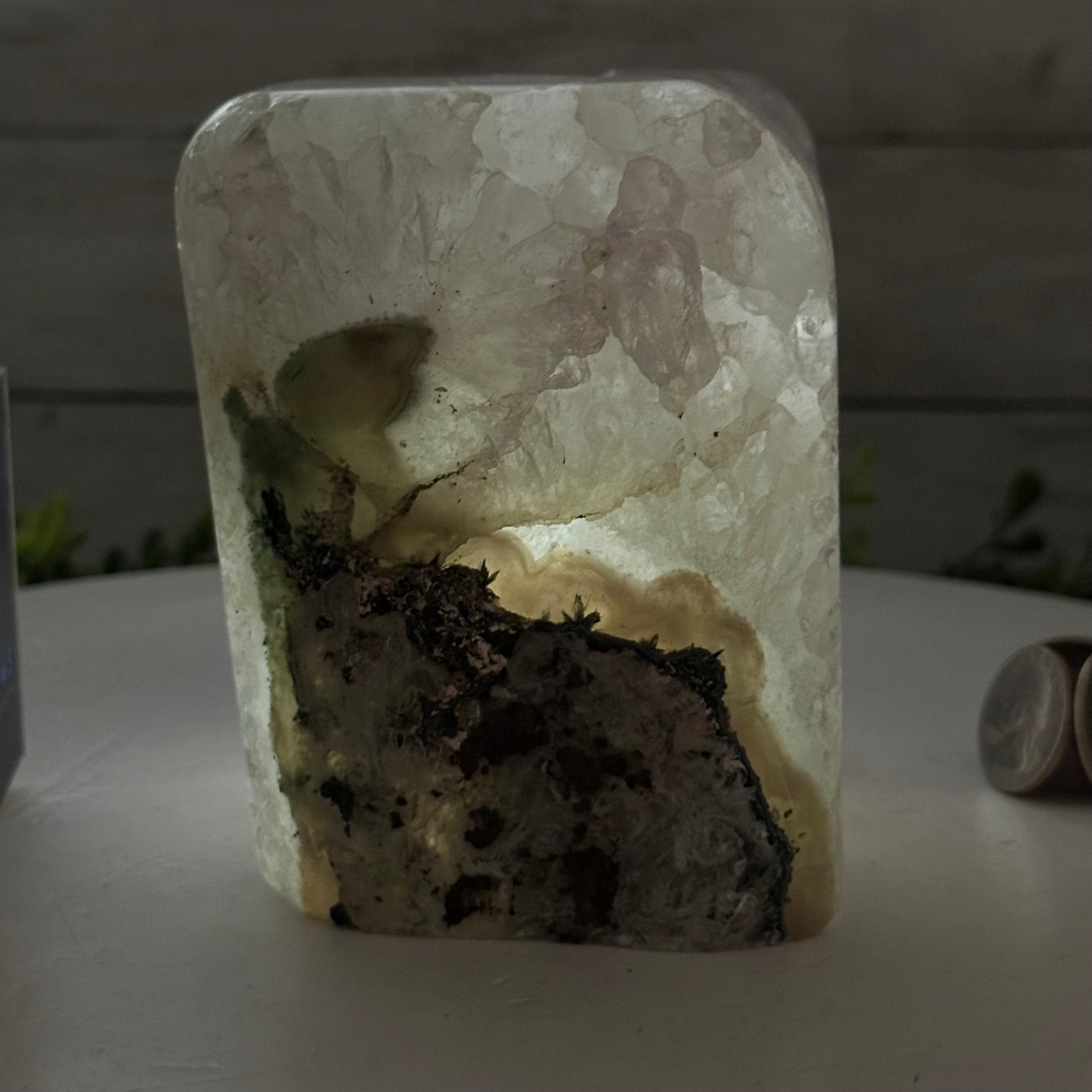Drusy Amethyst Night Light 4 lbs & 4.4" Tall #5800AM-012 - Brazil GemsBrazil GemsDrusy Amethyst Night Light 4 lbs & 4.4" Tall #5800AM-012Night Lights5800AM-012