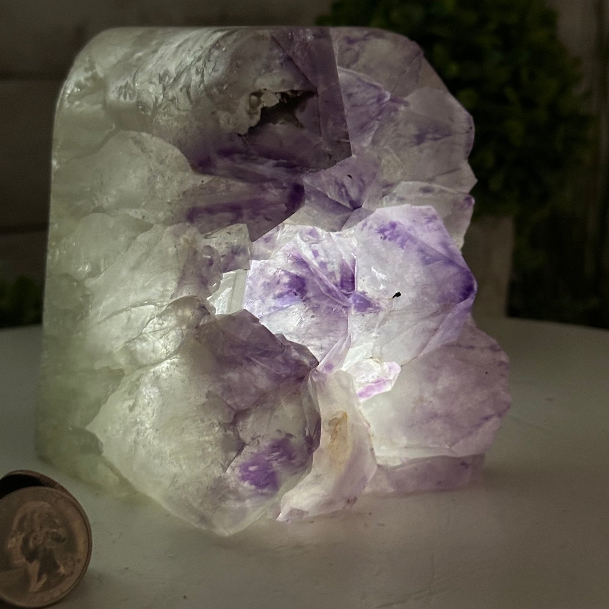 Drusy Amethyst Night Light 4 lbs & 4.4" Tall #5800AM-012 - Brazil GemsBrazil GemsDrusy Amethyst Night Light 4 lbs & 4.4" Tall #5800AM-012Night Lights5800AM-012