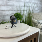 Druzy Agate Sphere on a Metal Stand, 0.6 lbs & 4.8" Tall #5634-0002 - Brazil GemsBrazil GemsDruzy Agate Sphere on a Metal Stand, 0.6 lbs & 4.8" Tall #5634-0002Spheres5634-0002