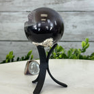 Druzy Agate Sphere on a Metal Stand, 0.6 lbs & 4.8" Tall #5634-0002 - Brazil GemsBrazil GemsDruzy Agate Sphere on a Metal Stand, 0.6 lbs & 4.8" Tall #5634-0002Spheres5634-0002