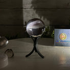 Druzy Agate Sphere on a Metal Stand, 0.6 lbs & 4.8" Tall #5634-0002 - Brazil GemsBrazil GemsDruzy Agate Sphere on a Metal Stand, 0.6 lbs & 4.8" Tall #5634-0002Spheres5634-0002