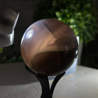 Druzy Agate Sphere on a Metal Stand, 0.6 lbs & 4.8" Tall #5634-0002 - Brazil GemsBrazil GemsDruzy Agate Sphere on a Metal Stand, 0.6 lbs & 4.8" Tall #5634-0002Spheres5634-0002