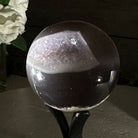 Druzy Agate Sphere on a Metal Stand, 0.6 lbs & 4.8" Tall #5634-0002 - Brazil GemsBrazil GemsDruzy Agate Sphere on a Metal Stand, 0.6 lbs & 4.8" Tall #5634-0002Spheres5634-0002