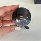 Druzy Agate Sphere on a Metal Stand, 0.6 lbs & 4.8" Tall #5634-0002 - Brazil GemsBrazil GemsDruzy Agate Sphere on a Metal Stand, 0.6 lbs & 4.8" Tall #5634-0002Spheres5634-0002