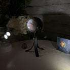 Druzy Agate Sphere on a Metal Stand, 0.9 lbs & 6.3" Tall #5634-0003 - Brazil GemsBrazil GemsDruzy Agate Sphere on a Metal Stand, 0.9 lbs & 6.3" Tall #5634-0003Spheres5634-0003