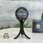 Druzy Agate Sphere on a Metal Stand, 0.9 lbs & 6.3" Tall #5634-0003 - Brazil GemsBrazil GemsDruzy Agate Sphere on a Metal Stand, 0.9 lbs & 6.3" Tall #5634-0003Spheres5634-0003