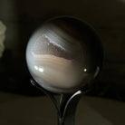 Druzy Agate Sphere on a Metal Stand, 0.9 lbs & 6.3" Tall #5634-0003 - Brazil GemsBrazil GemsDruzy Agate Sphere on a Metal Stand, 0.9 lbs & 6.3" Tall #5634-0003Spheres5634-0003