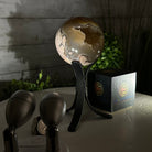 Druzy Agate Sphere on a Metal Stand, 1.2 lbs & 6.6" Tall #5634-0005 - Brazil GemsBrazil GemsDruzy Agate Sphere on a Metal Stand, 1.2 lbs & 6.6" Tall #5634-0005Spheres5634-0005