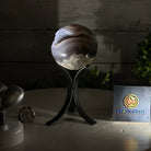 Druzy Agate Sphere on a Metal Stand, 1.3 lbs & 6.7" Tall #5634-0007 - Brazil GemsBrazil GemsDruzy Agate Sphere on a Metal Stand, 1.3 lbs & 6.7" Tall #5634-0007Spheres5634-0007