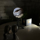 Druzy Agate Sphere on a Metal Stand, 1.3 lbs & 6.7" Tall #5634-0007 - Brazil GemsBrazil GemsDruzy Agate Sphere on a Metal Stand, 1.3 lbs & 6.7" Tall #5634-0007Spheres5634-0007