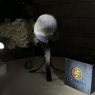 Druzy Agate Sphere on a Metal Stand, 1.3 lbs & 6.8" Tall #5634-0006 - Brazil GemsBrazil GemsDruzy Agate Sphere on a Metal Stand, 1.3 lbs & 6.8" Tall #5634-0006Spheres5634-0006