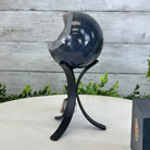 Druzy Agate Sphere on a Metal Stand, 1.3 lbs & 6.8" Tall #5634-0006 - Brazil GemsBrazil GemsDruzy Agate Sphere on a Metal Stand, 1.3 lbs & 6.8" Tall #5634-0006Spheres5634-0006