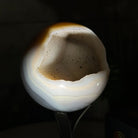 Druzy Agate Sphere on a Metal Stand, 2.1 lbs & 7.5" Tall #5634 - 0010 - Brazil GemsBrazil GemsDruzy Agate Sphere on a Metal Stand, 2.1 lbs & 7.5" Tall #5634 - 0010Spheres5634 - 0010