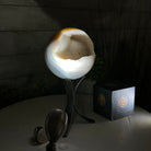 Druzy Agate Sphere on a Metal Stand, 2.1 lbs & 7.5" Tall #5634 - 0010 - Brazil GemsBrazil GemsDruzy Agate Sphere on a Metal Stand, 2.1 lbs & 7.5" Tall #5634 - 0010Spheres5634 - 0010