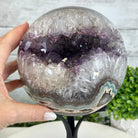 Druzy Amethyst Sphere on a Metal Base, 10.7 lbs & 12" Tall #5630-0073 - Brazil GemsBrazil GemsDruzy Amethyst Sphere on a Metal Base, 10.7 lbs & 12" Tall #5630-0073Spheres5630-0073