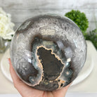 Druzy Amethyst Sphere on a Metal Base, 10.7 lbs & 12" Tall #5630-0073 - Brazil GemsBrazil GemsDruzy Amethyst Sphere on a Metal Base, 10.7 lbs & 12" Tall #5630-0073Spheres5630-0073