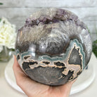 Druzy Amethyst Sphere on a Metal Base, 10.7 lbs & 12" Tall #5630-0073 - Brazil GemsBrazil GemsDruzy Amethyst Sphere on a Metal Base, 10.7 lbs & 12" Tall #5630-0073Spheres5630-0073