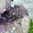 Druzy Amethyst Sphere on a Metal Base, 10.7 lbs & 12" Tall #5630-0073 - Brazil GemsBrazil GemsDruzy Amethyst Sphere on a Metal Base, 10.7 lbs & 12" Tall #5630-0073Spheres5630-0073