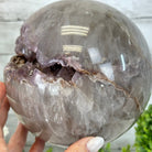 Druzy Amethyst Sphere on a Metal Base, 11 lbs & 12.2" Tall #5630-0074 - Brazil GemsBrazil GemsDruzy Amethyst Sphere on a Metal Base, 11 lbs & 12.2" Tall #5630-0074Spheres5630-0074