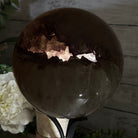 Druzy Amethyst Sphere on a Metal Base, 11 lbs & 12.2" Tall #5630-0074 - Brazil GemsBrazil GemsDruzy Amethyst Sphere on a Metal Base, 11 lbs & 12.2" Tall #5630-0074Spheres5630-0074