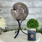 Druzy Amethyst Sphere on a Metal Base, 11 lbs & 12.2" Tall #5630-0074 - Brazil GemsBrazil GemsDruzy Amethyst Sphere on a Metal Base, 11 lbs & 12.2" Tall #5630-0074Spheres5630-0074