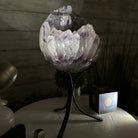 Druzy Amethyst Sphere on a Metal Base, 9.7 lbs & 12" Tall #5630-0070 - Brazil GemsBrazil GemsDruzy Amethyst Sphere on a Metal Base, 9.7 lbs & 12" Tall #5630-0070Spheres5630-0070