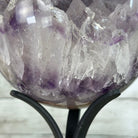 Druzy Amethyst Sphere on a Metal Base, 9.7 lbs & 12" Tall #5630-0070 - Brazil GemsBrazil GemsDruzy Amethyst Sphere on a Metal Base, 9.7 lbs & 12" Tall #5630-0070Spheres5630-0070