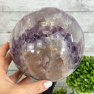 Druzy Amethyst Sphere on a Metal Base, 9.7 lbs & 12" Tall #5630-0070 - Brazil GemsBrazil GemsDruzy Amethyst Sphere on a Metal Base, 9.7 lbs & 12" Tall #5630-0070Spheres5630-0070