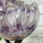 Druzy Amethyst Sphere on a Metal Base, 9.7 lbs & 12" Tall #5630-0070 - Brazil GemsBrazil GemsDruzy Amethyst Sphere on a Metal Base, 9.7 lbs & 12" Tall #5630-0070Spheres5630-0070