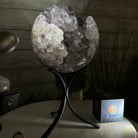 Druzy Amethyst Sphere on a Metal Base, 9.9 lbs & 12" Tall #5630-0071 - Brazil GemsBrazil GemsDruzy Amethyst Sphere on a Metal Base, 9.9 lbs & 12" Tall #5630-0071Spheres5630-0071