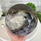 Druzy Amethyst Sphere on a Metal Base, 9.9 lbs & 12" Tall #5630-0071 - Brazil GemsBrazil GemsDruzy Amethyst Sphere on a Metal Base, 9.9 lbs & 12" Tall #5630-0071Spheres5630-0071