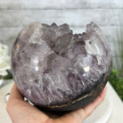 Druzy Amethyst Sphere on a Metal Base, 9.9 lbs & 12" Tall #5630-0071 - Brazil GemsBrazil GemsDruzy Amethyst Sphere on a Metal Base, 9.9 lbs & 12" Tall #5630-0071Spheres5630-0071