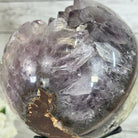 Druzy Amethyst Sphere on a Metal Base, 9.9 lbs & 12" Tall #5630-0071 - Brazil GemsBrazil GemsDruzy Amethyst Sphere on a Metal Base, 9.9 lbs & 12" Tall #5630-0071Spheres5630-0071