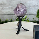 Druzy Amethyst Sphere on a Metal Stand, 1.2 lbs & 6.8" Tall #5630-0039 - Brazil GemsBrazil GemsDruzy Amethyst Sphere on a Metal Stand, 1.2 lbs & 6.8" Tall #5630-0039Spheres5630-0039