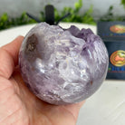 Druzy Amethyst Sphere on a Metal Stand, 1.2 lbs & 6.8" Tall #5630-0039 - Brazil GemsBrazil GemsDruzy Amethyst Sphere on a Metal Stand, 1.2 lbs & 6.8" Tall #5630-0039Spheres5630-0039
