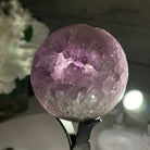 Druzy Amethyst Sphere on a Metal Stand, 1.2 lbs & 6.8" Tall #5630-0039 - Brazil GemsBrazil GemsDruzy Amethyst Sphere on a Metal Stand, 1.2 lbs & 6.8" Tall #5630-0039Spheres5630-0039
