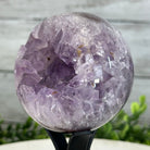 Druzy Amethyst Sphere on a Metal Stand, 1.2 lbs & 6.8" Tall #5630-0039 - Brazil GemsBrazil GemsDruzy Amethyst Sphere on a Metal Stand, 1.2 lbs & 6.8" Tall #5630-0039Spheres5630-0039