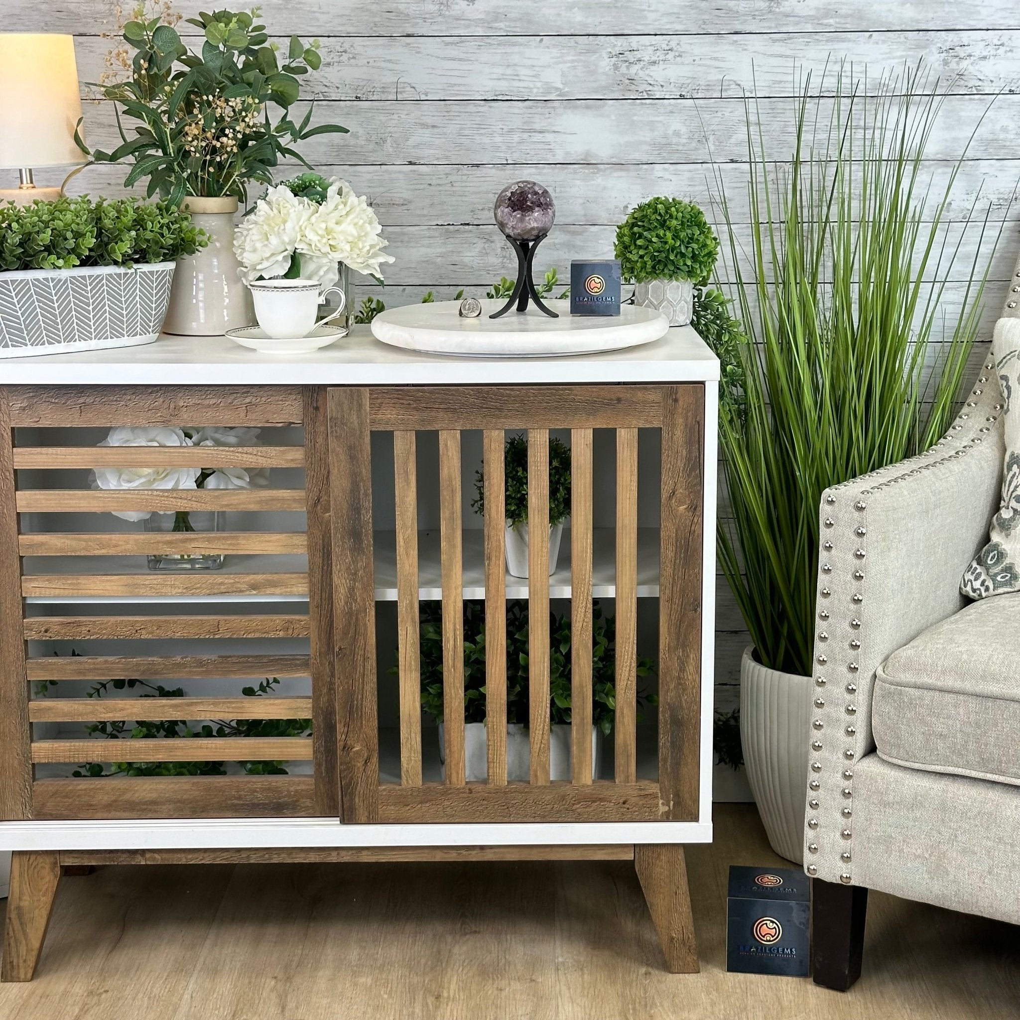 Druzy Amethyst Sphere on a Metal Stand, 1.3 lbs & 6.8" Tall #5630-0041 - Brazil GemsBrazil GemsDruzy Amethyst Sphere on a Metal Stand, 1.3 lbs & 6.8" Tall #5630-0041Spheres5630-0041