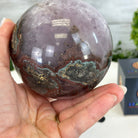Druzy Amethyst Sphere on a Metal Stand, 2.1 lbs & 7.6" Tall #5630-0044 - Brazil GemsBrazil GemsDruzy Amethyst Sphere on a Metal Stand, 2.1 lbs & 7.6" Tall #5630-0044Spheres5630-0044