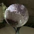 Druzy Amethyst Sphere on a Metal Stand, 2.1 lbs & 7.6" Tall #5630-0044 - Brazil GemsBrazil GemsDruzy Amethyst Sphere on a Metal Stand, 2.1 lbs & 7.6" Tall #5630-0044Spheres5630-0044