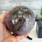 Druzy Amethyst Sphere on a Metal Stand, 2.1 lbs & 7.6" Tall #5630-0044 - Brazil GemsBrazil GemsDruzy Amethyst Sphere on a Metal Stand, 2.1 lbs & 7.6" Tall #5630-0044Spheres5630-0044