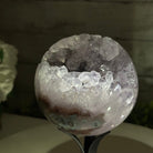 Druzy Amethyst Sphere on a Metal Stand, 2.1 lbs & 7.6" Tall #5630-0044 - Brazil GemsBrazil GemsDruzy Amethyst Sphere on a Metal Stand, 2.1 lbs & 7.6" Tall #5630-0044Spheres5630-0044